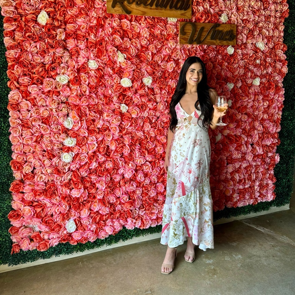Zara floral maxi dress